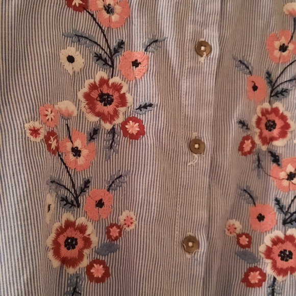 Dex Embroidered Button Down Shirt - Picture 2 of 5